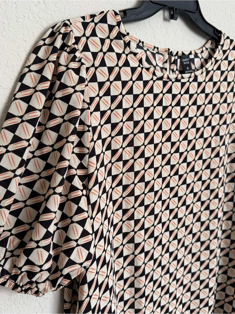 NWOT Emery Rose Retro Print Shift Dress Size XL 60s 70s Hippie Mod Style - Picture 3 of 5